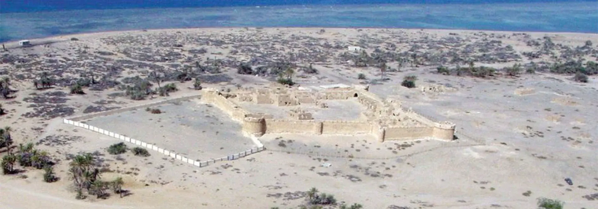 The stone fort of Al-Zuraib on the Red Sea shore, one of the forts of the Egyptian Hajj route (darb al-hajj al-misri) built on the pilgrims' passage to secure the way